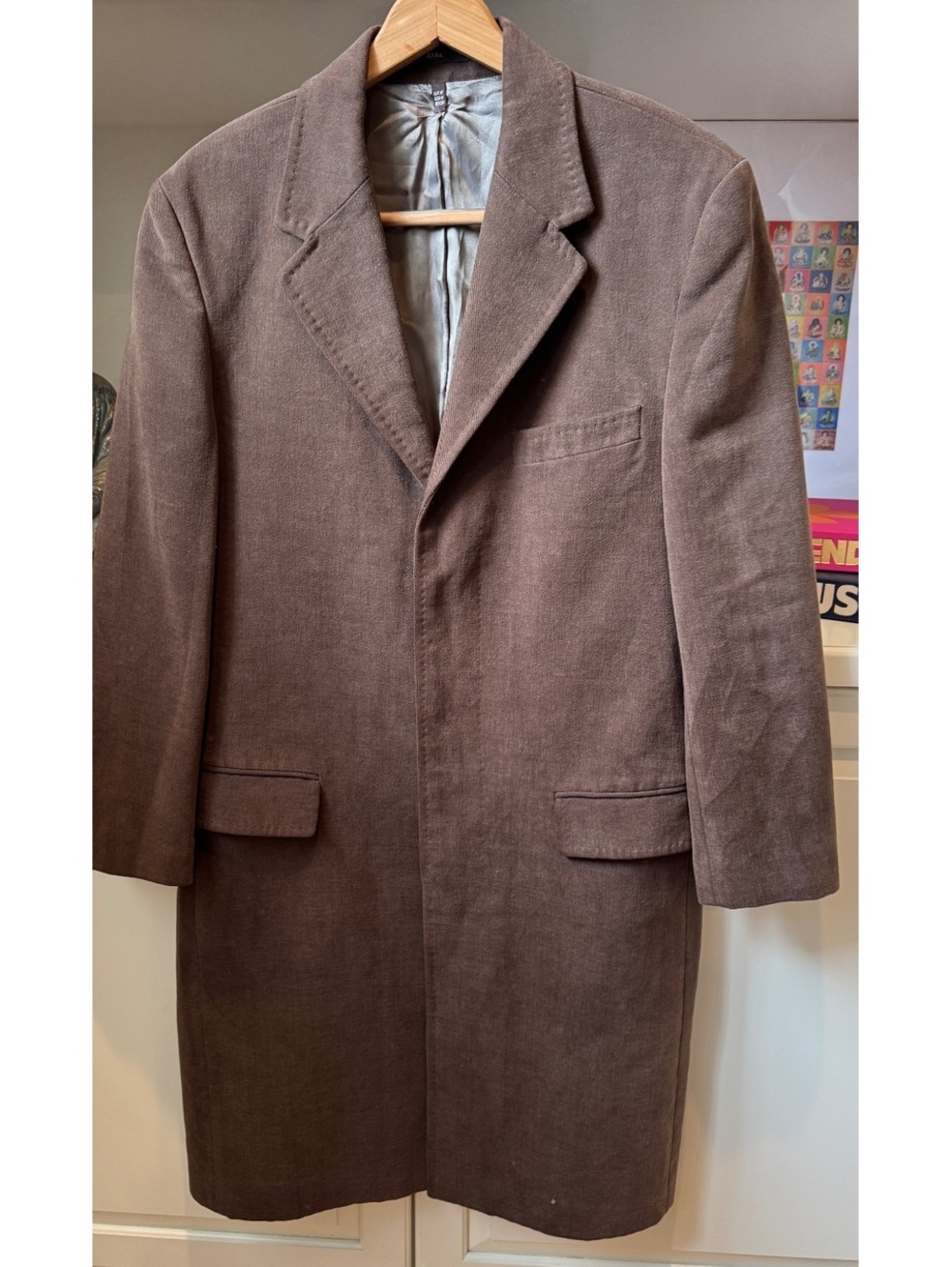 Vintage Zara Brushed Cotton Coat Medium - Picture 2 of 10